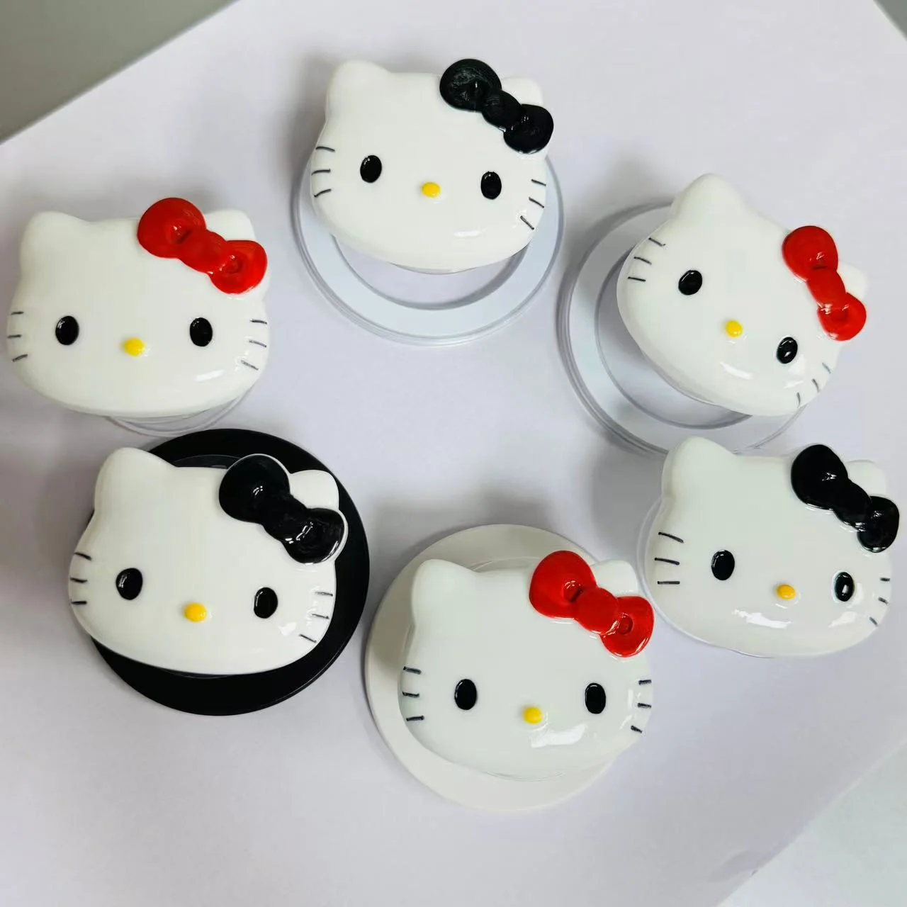 귀여운 산리오 헬로키티 마그네틱 폰 홀더 스마트톡 스마트톡 아이폰 17 16 삼성 마그세이프 스마트톡 소녀 선물