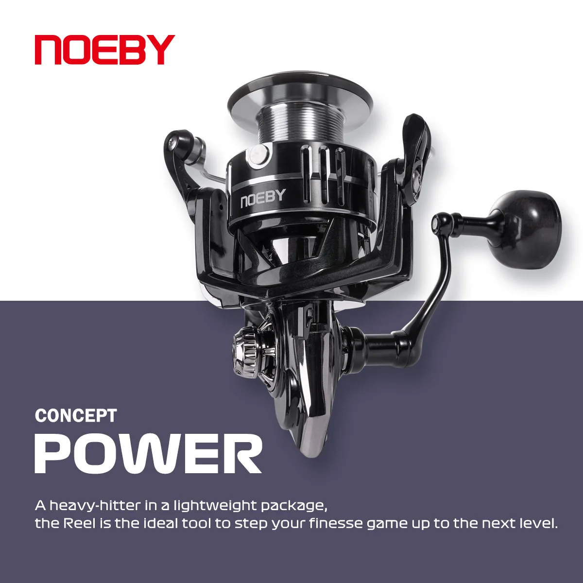 Noeby Carbon Spinning Fishing Reel 2500 3000 4000 Series Lightweight Max Drag 7kg Gear Ratio  6.2:1 Aluminium Spool Fishing Reel