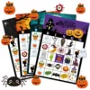 Halloween Bingo Party Table Cards Halloween Games Kids Halloween Games Halloween Party Favors Halloween Toys Party Supplies 3