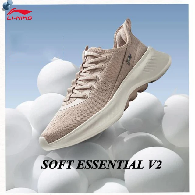 LI-NING doux essentiel V2 femmes chaussures de marche décontractées coussin Slip-on confortable sport baskets chaussures AGLV022 1