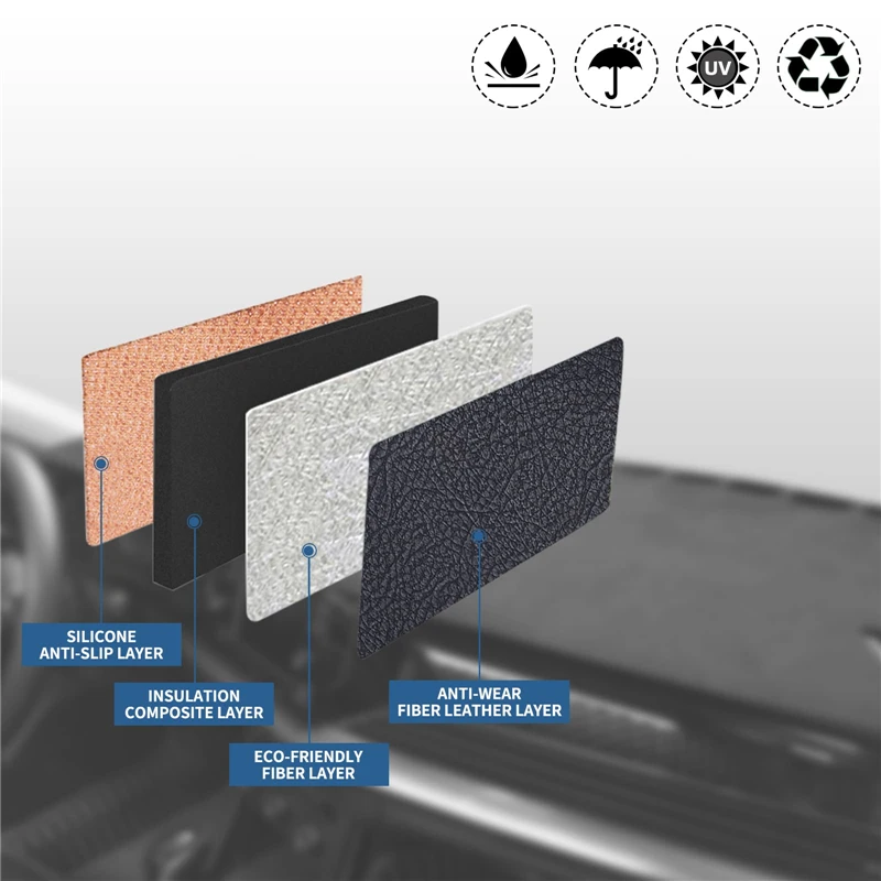 자동차 대시 보드 대시 매트 커버 PU 가죽 패드 Sunshade Nonslip 자동차 액세서리 Hyundai Accent X3 1994 - 1998 1997 1996 1995