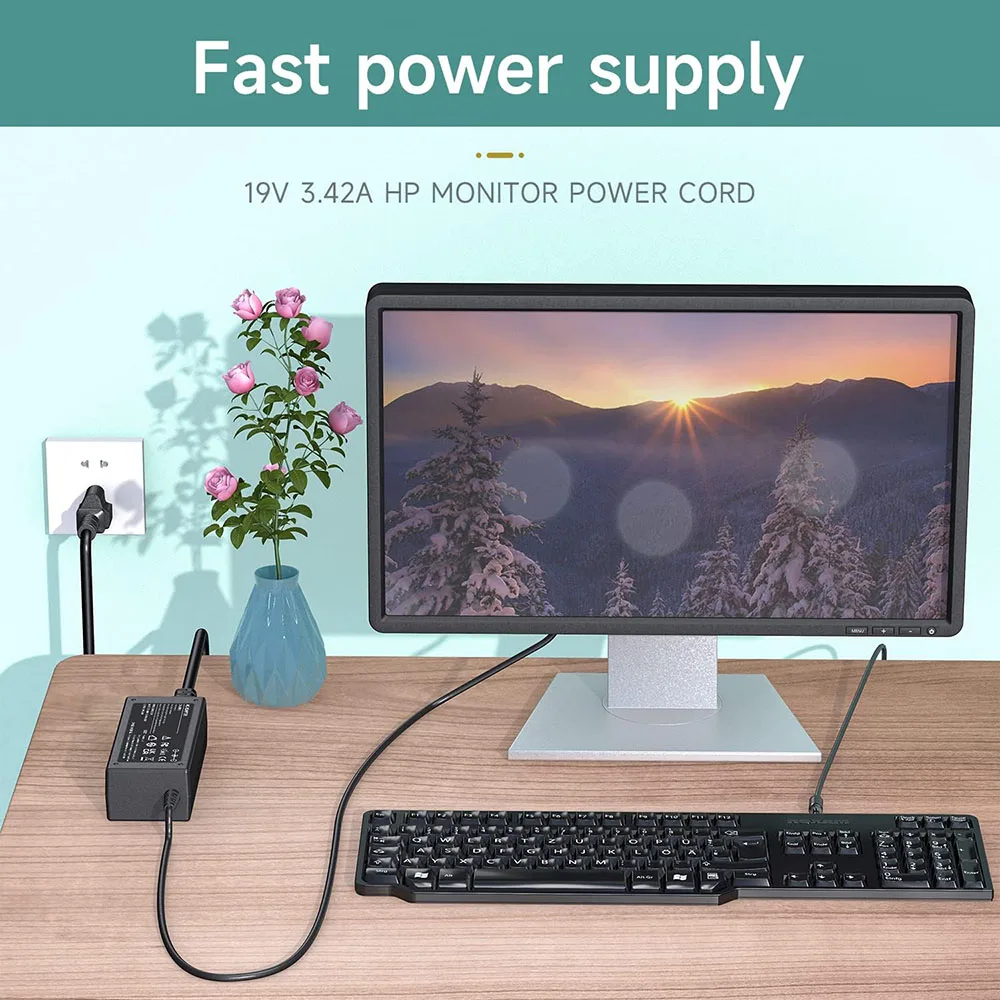 Asusゲームモニター用のac DCアダプター、液晶モニター充電器