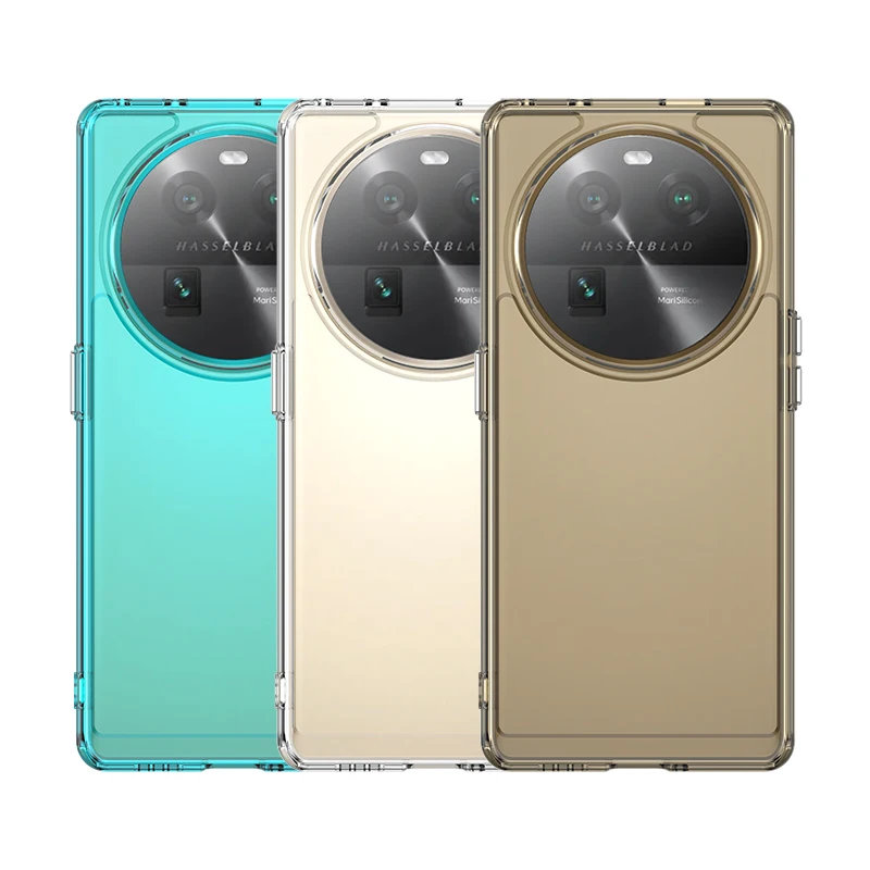 Per Oppo Find X6 5G Custodia Trasparente Cover Oppo Find X6 Fundas Candy Color Soft Flessibile Tpu Paraurti Posteriore Oppo Find X6