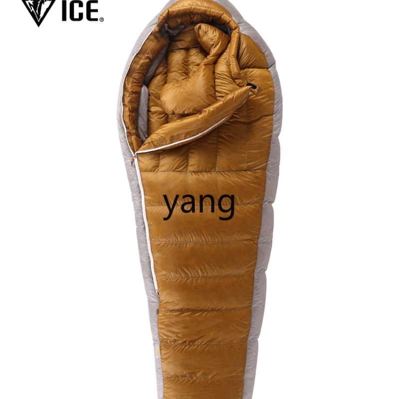 

LXL Black Ice Sleeping Bag Outdoor Camping Adult Lightweight down-Filled Sleeping Bag