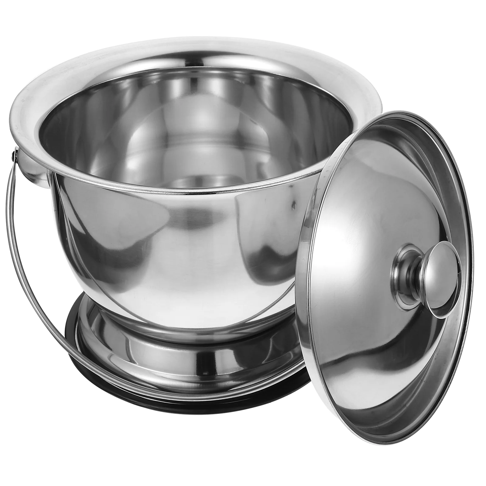 

Title: Doitool Chamber Pot Urinal Pail Pot Emergency Toilet Night Urine Bucket Stainless Steel Urinal Toilet
