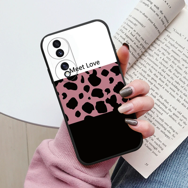 Charming Flower & Bear Soft Silicone Shockproof Phone Case