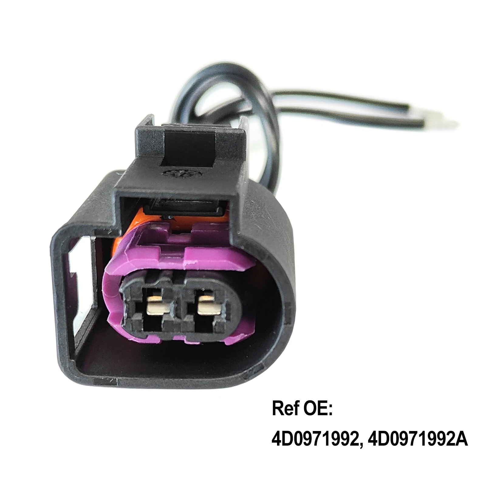4D0971992A 2Pcs For AUDI VW SKODA SEAT 2PIN Wired Connector Alternator Fuel Injectors Female Plug Repair Kit Loom socket Wiring car wiring connector kit