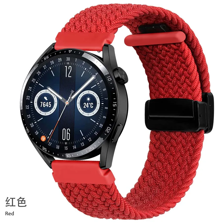 Braided Loop Nylon Strap for Smart Watches - Durable Fitness Wristband Bracelet