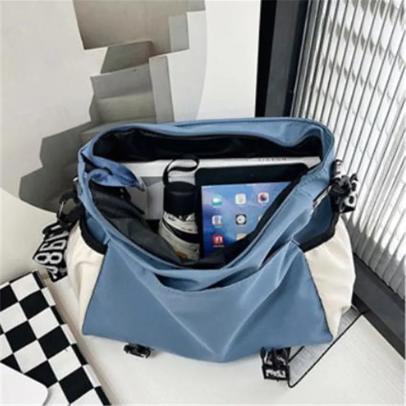 Casual Single Men's Shoulder Bag, Large Capacity Women Messenger Bag, Top Cover Type Crossbody School Bags for Student Daily Use