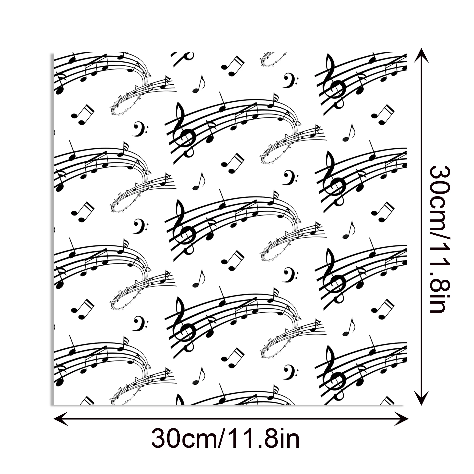 24 stücke 30*30 cm Musiknote Musik Sammelalbum Handwerk Papier DIY Handwerk Kunst Hintergrund Papier Origami Karte, der Fotoalbum Dekoration – Detail 8