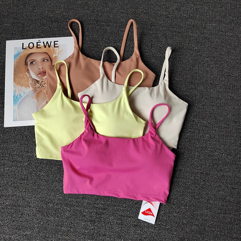 

Yoga Suit Sports Underwear Female Outerwear Beautiful Back Gathered Shockproof Bra Breathable Suspender Top Running Fitness Vest