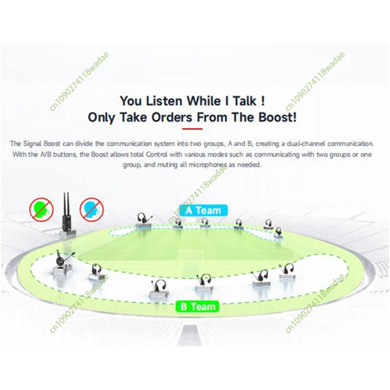 SYNCO Xtalk Link 무선 인터콤 시스템 안정적인 통화 거리 최대 700미터 A/B 듀얼 채널 다중 인터콤 마이크