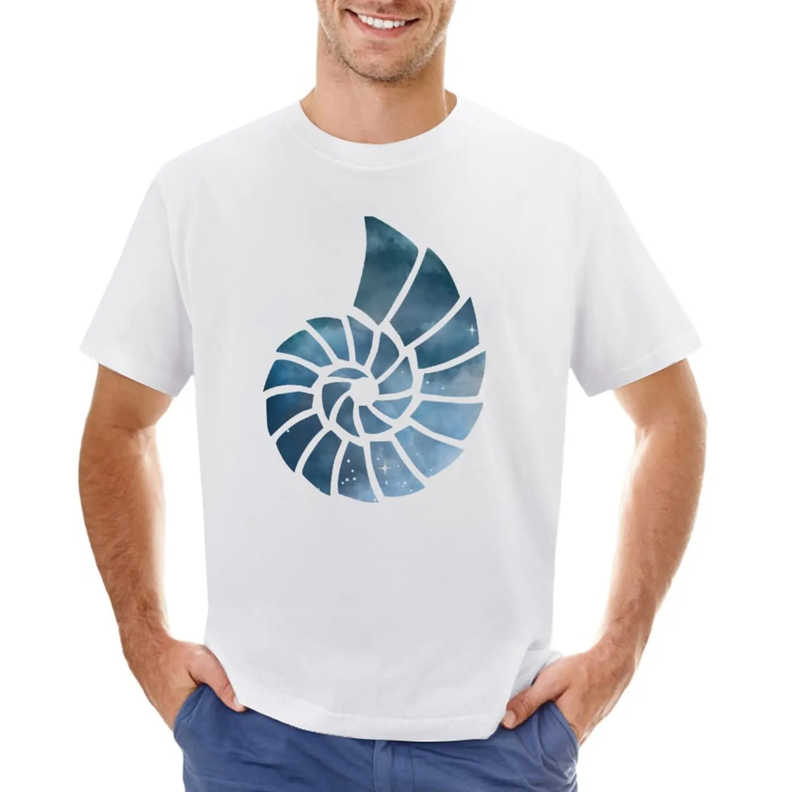 

Ammonite | Coastal | Seashell T-Shirt shirts graphic tees funnys plain black t shirts men