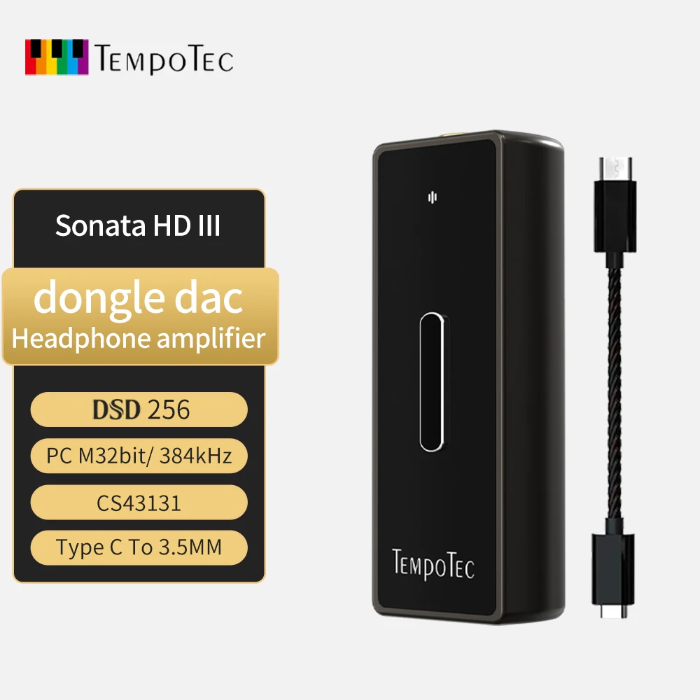 Усилитель для наушников TempoTec Sonata HD III USB Type C на 3,5 мм HiFi USB DAC CS43131 для Android/ПК/MAC