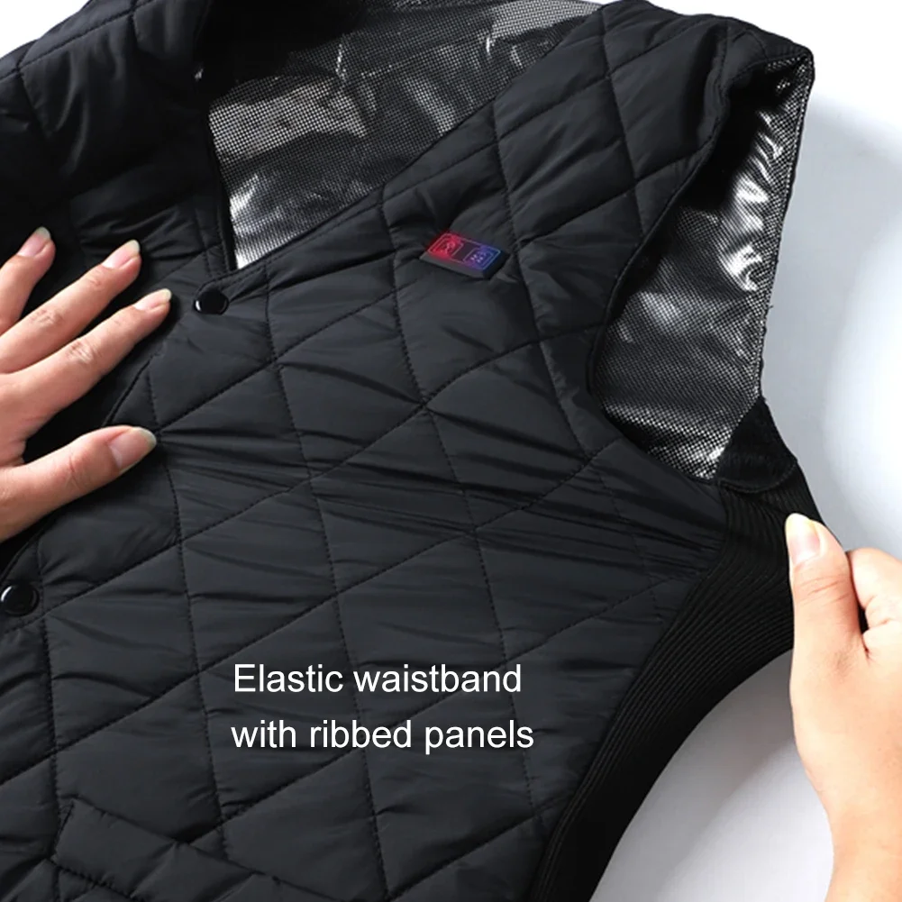 16 Areas Heated Vest USB Infrared Heating Vest Jacket Unisex Winter Electric Heated Vest Outdoor Sports Hiking Oversized M-6XL
