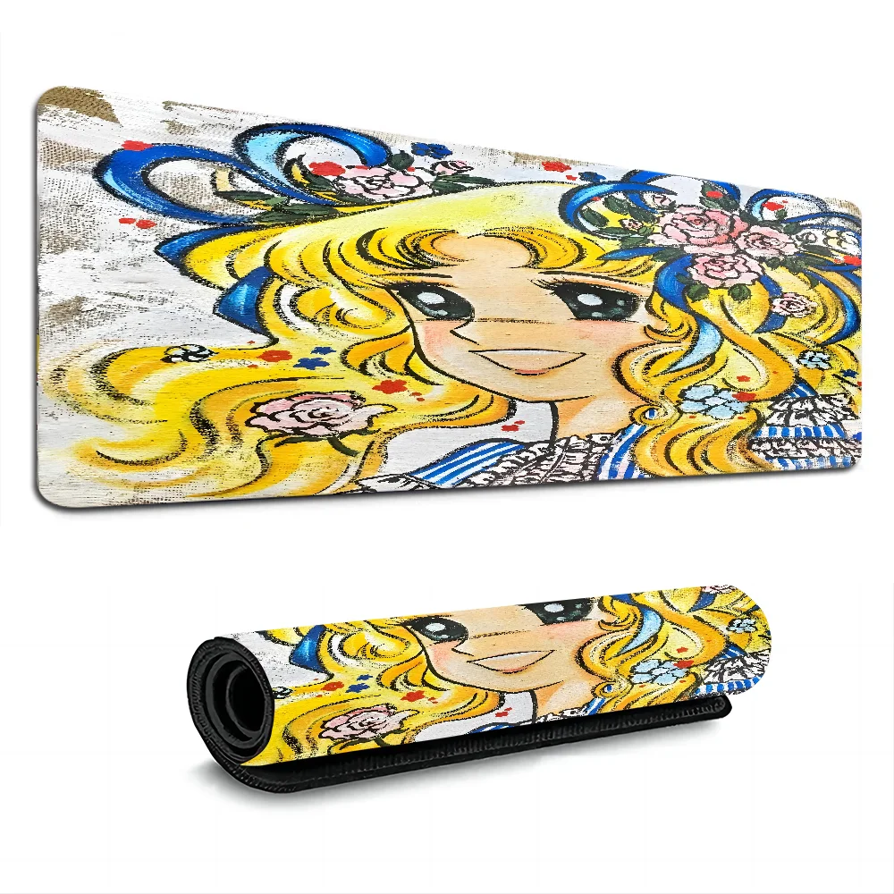 Cartoon Women's Candy Candy New Laptop Gaming Mice Mousepad Size for large Edge Locking Game Keyboard Pad 4
