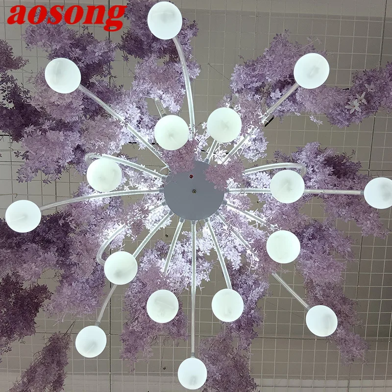 

AOSONG Modern Wedding Lamp Festival Lights Atmosphere Running Water Lamp Fireworks Lamp Road Guidance Ceiling Decoration