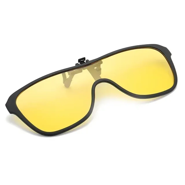 2024 Cool Flip Up Clip On Sunglasses Polarized TR90 Photochromic Driving Square Oversized UV400 Fishing Sun Glasses 1