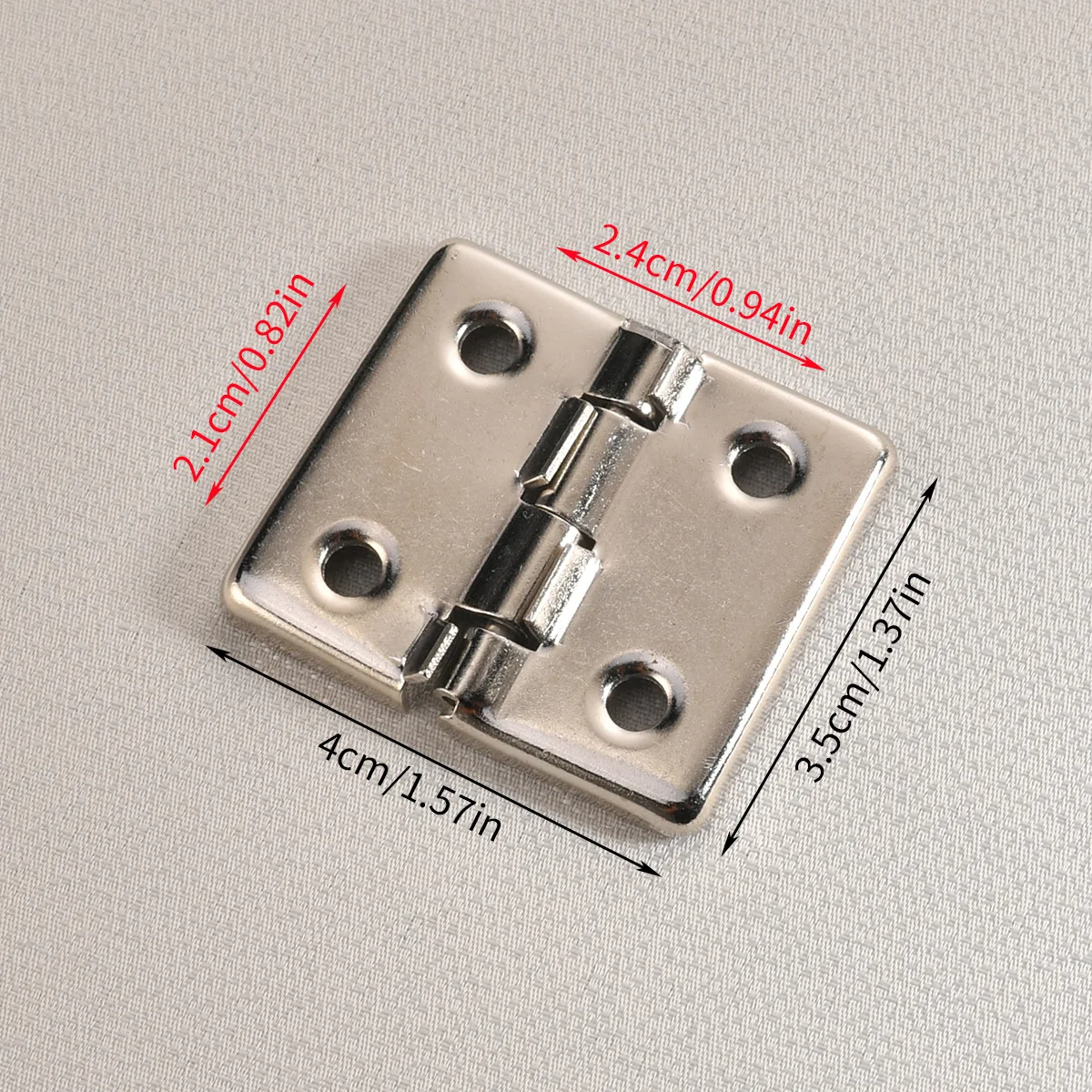 New Chinese style bright silver iron luggage with 90 degree positioning, luggage hinges, gift boxes, small hinges