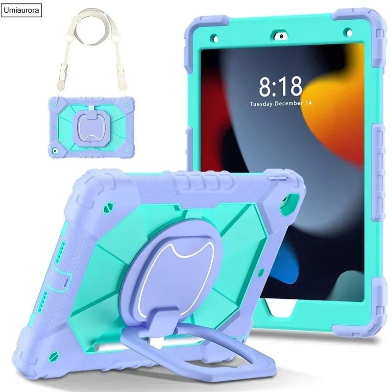 Ultimate Rugged Tablet Armor Case with Rotating Handle and Stand