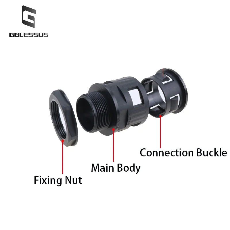 Fielect 90 Degree Corrugated Tube Connector (AD34.5) - 2 Pack, For Conduit & Hose Joints