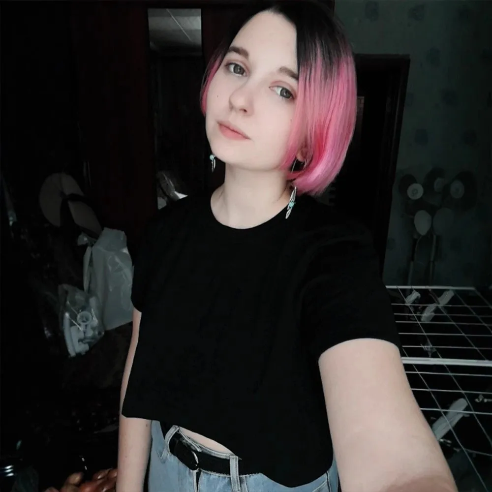 Y2K Spicy Girl U Neck Ultra Short T-Shirt Streetwear Solid Color Korean Short Tops Loose Korean Style Black White Crop Top Dance