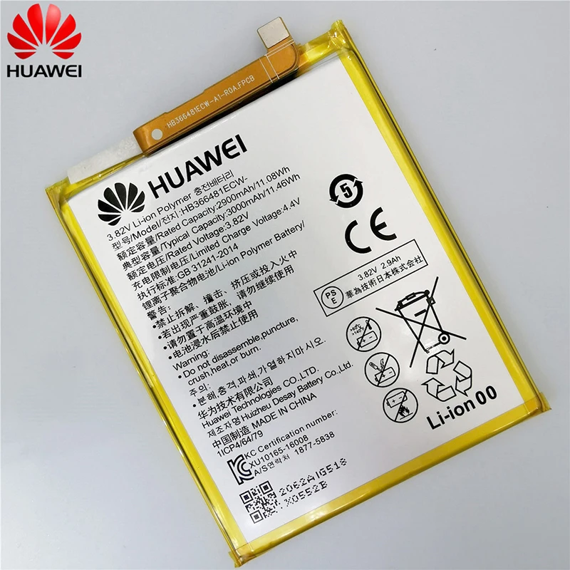 Hua Wei original Real 3000mAh HB366481ECW For Huawei p9/p9 lite