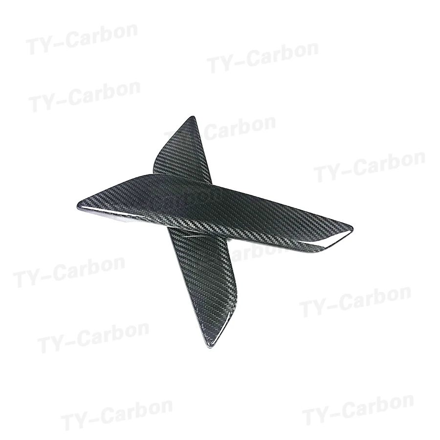 실제 건조 탄소 섬유 사이드 펜더 트림 벤트, BMW 5 시리즈 G30 G31 펜더 사이드 에어 벤트, 배출구 커버 트림, 520i 530i 540i M550i 용