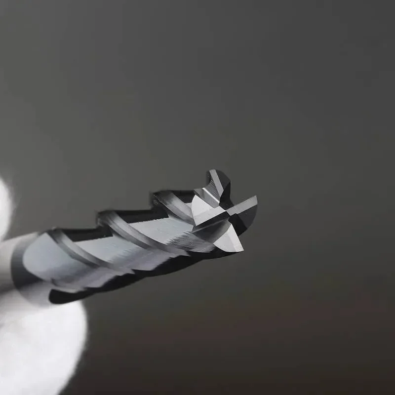 RC70 CARBID End Mill 4 Flute 345,6,8,12mm Cutting Alloy Carbide Tungsten Steel Milling Cutter CNC Machine Cutting Tools End Mill milling cutter