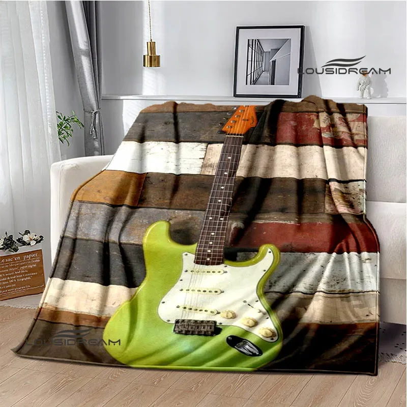 

Fender guitar logo Printed blanket Kids Warm blankets Flannel Soft Cozy Blanket Sofa Travel Blanket bed linings Birthday Gift