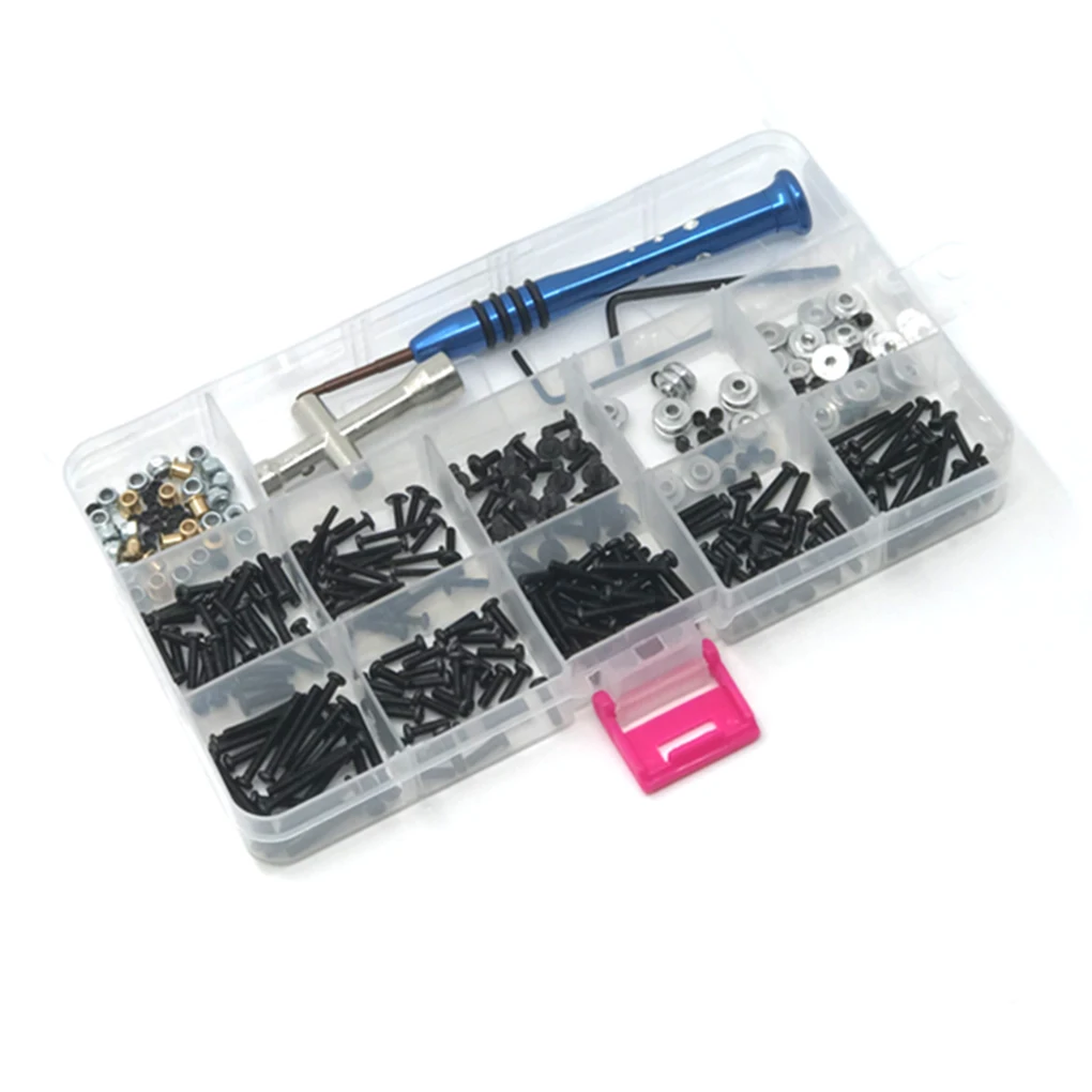 

RCGOFOLLOW Screws Kit Box RC Car Part Portable Rc Screws Kit Box For 1 12 MN D90 OFF-Road RC Upgrade Part RC Car Accessories