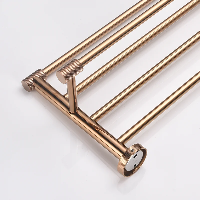 Rose Gold Stainless Steel Wall Hook Toilet Paper Holder Towel Bar Bathroom Accessories