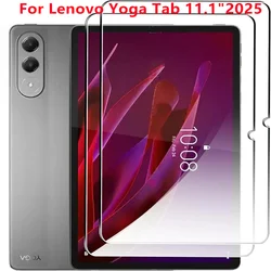Premium 9H Tempered Glass Tablet Screen Protector, 2 - Pack - Anti - Fingerprint Clear Protective Film (Yoga Tab 11.1in 2025)