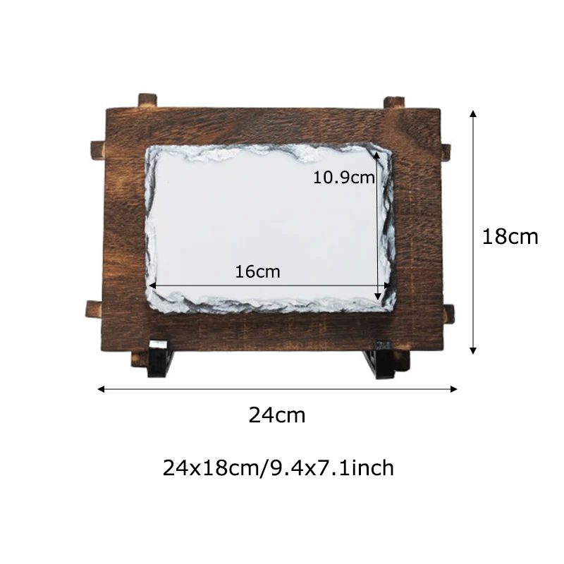 Wholesale Customizable 4x6 Inch Sublimation Board Blanks Slate Rectangular  Rock Plaque Slates With Novelty Frame By Dhchn From Bdesybag, $2.21