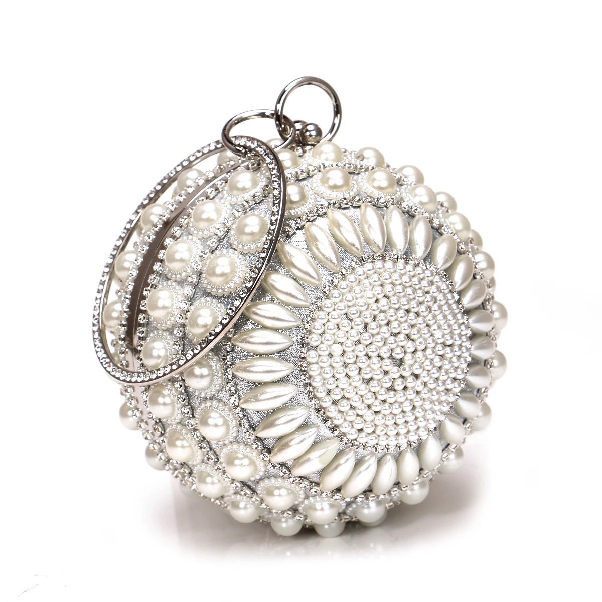 Glittering Beaded Clutch Bag for Women Evening Party