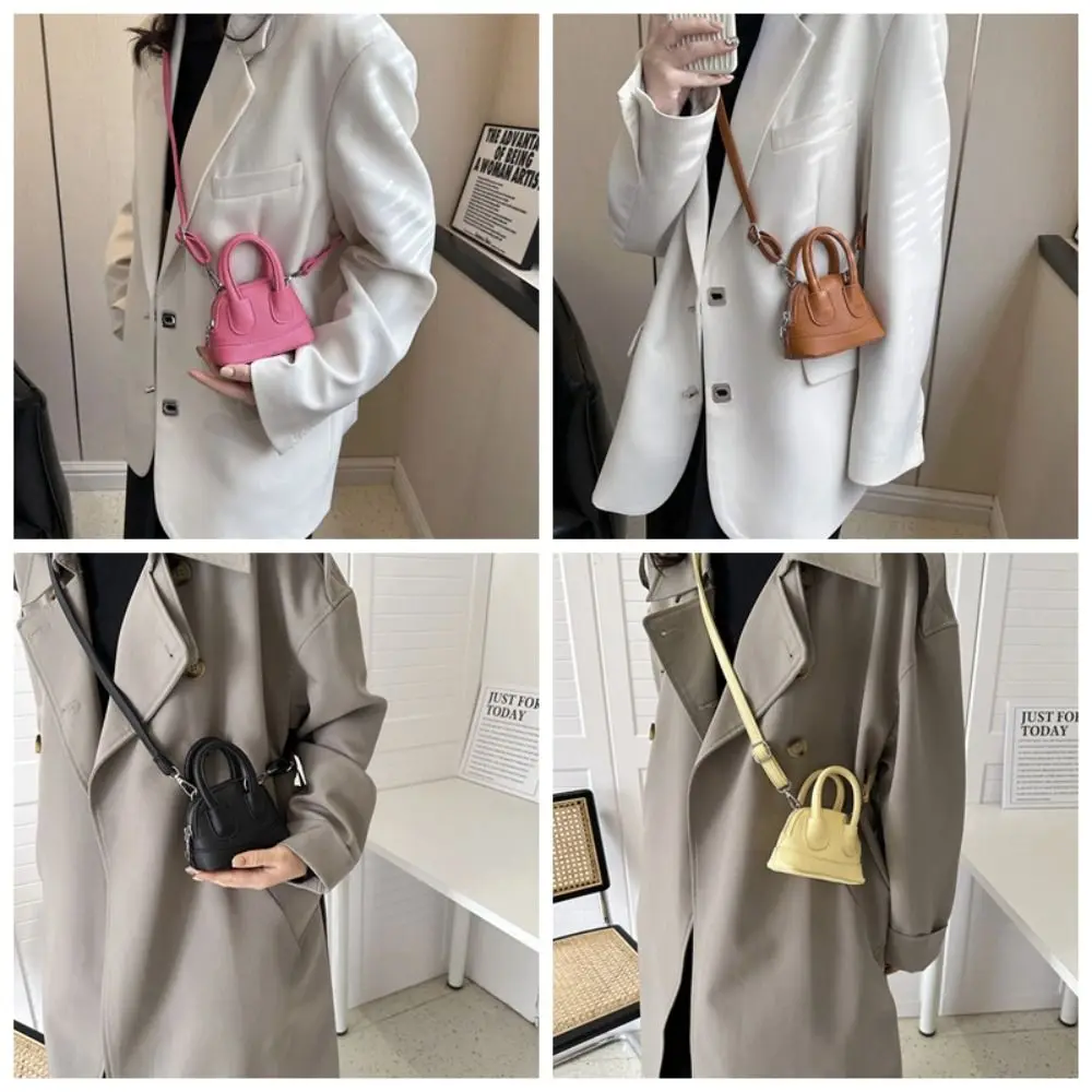 BB PU Leather Solid Color Mini Handbag main image 1