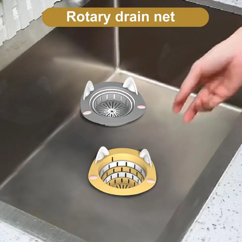 

Kitchen Sink Trash Strainer Heavy Duty Kitchen Sink Drain Cartoon-shaped Foldable Kitchen Sink Drain Strainers for Universal