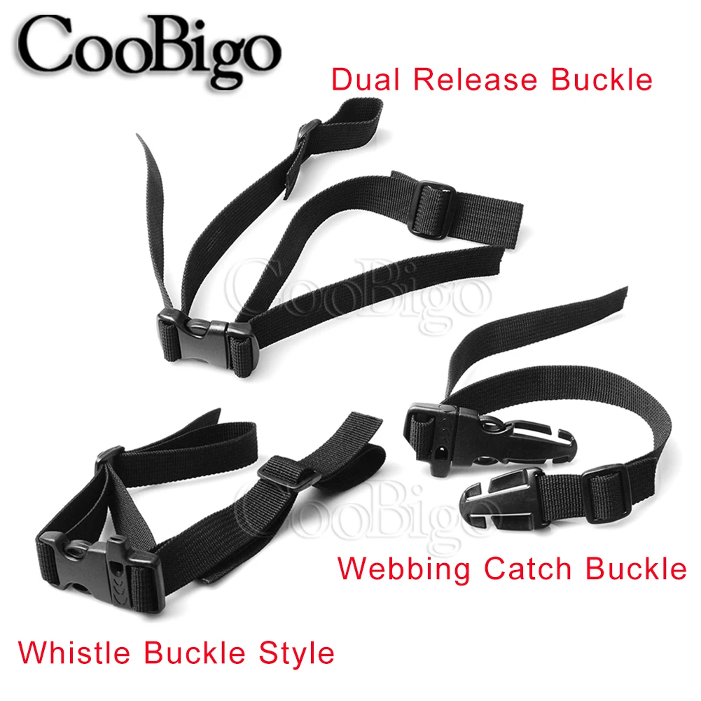 Tactical Buckle Dual Release Buckle Whistle Chest Harness Strap 1Pcs