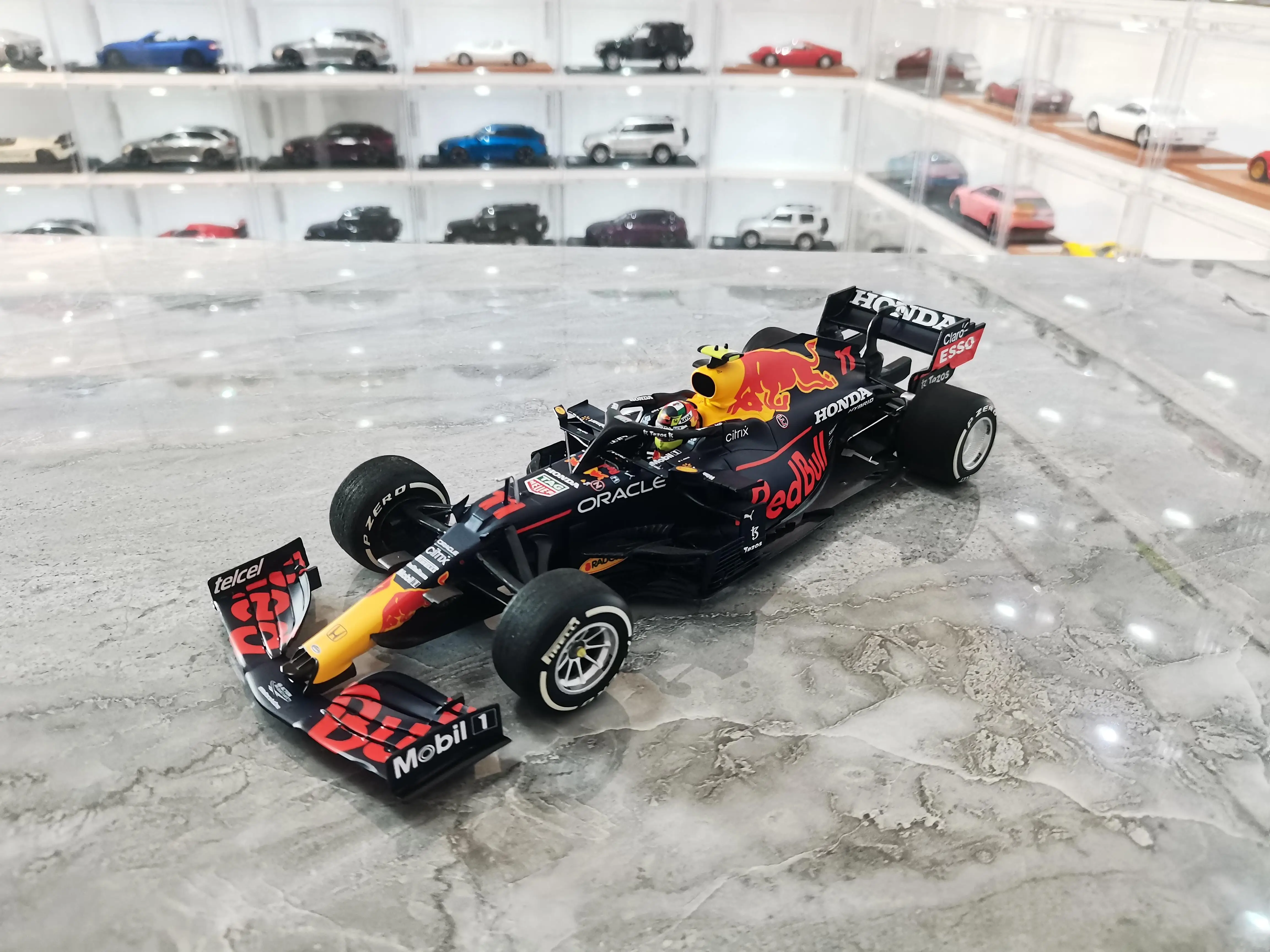 

MINICHAMPS 1/18 For Honda Red Bull Racing RB16B F1 #11 Perez Monaco Model Car Gifts Toys Hobby Ornaments Display Collection