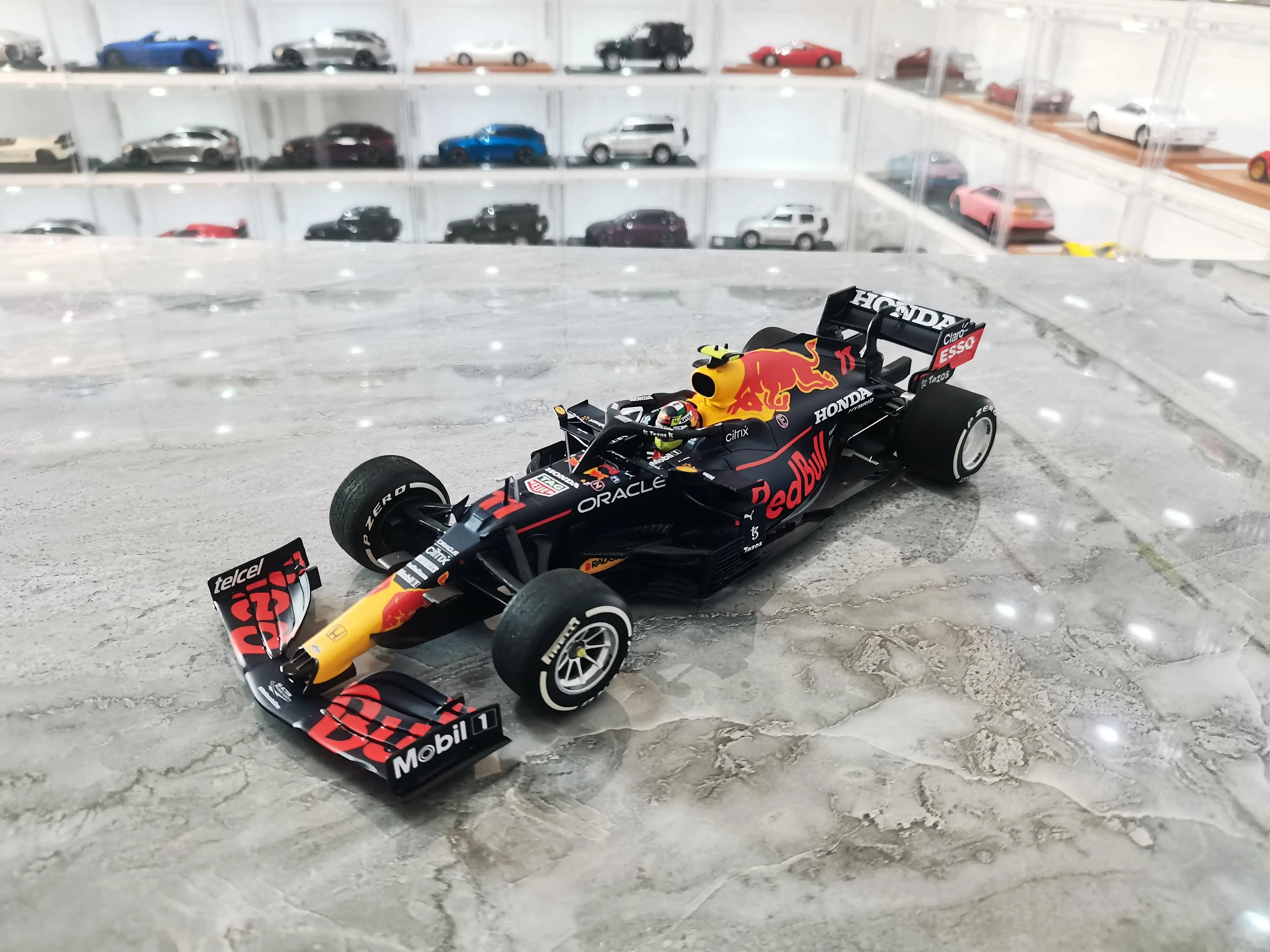 MINICHAMPS 1/18 For Honda Red Bull Racing RB16B F1 #11 Perez Monaco Model  Car Gifts Toys Hobby Ornaments Display Collection