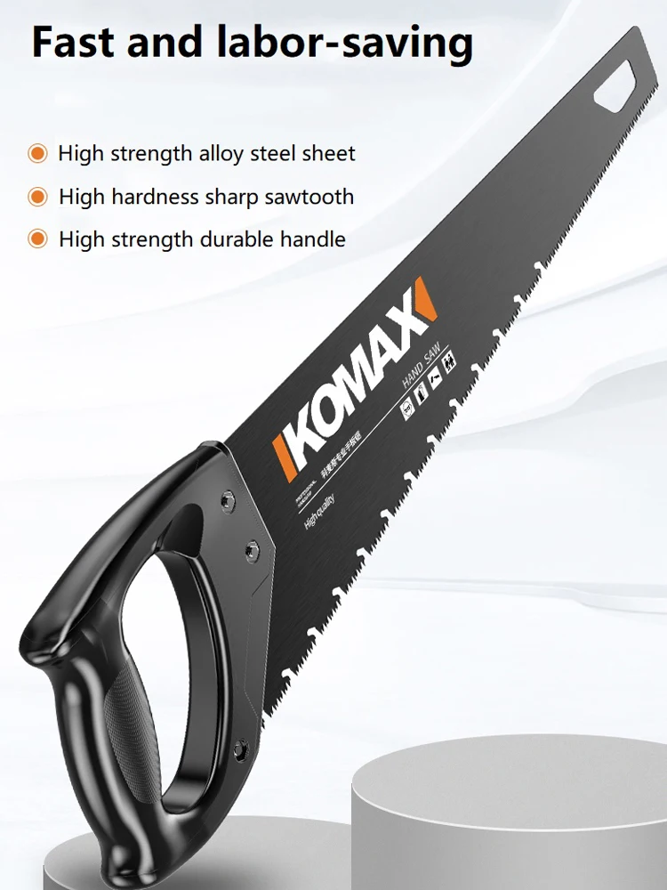 

Household Hand Saw Woodworking Logging Saw High Strength Alloy Steel Sheet Quick Data Sharp Sawtooth Outdoor Hand Tools