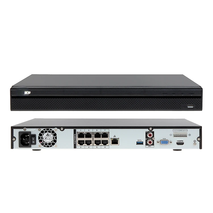 Умный 8-канальный сетевой видеорегистратор Valucam DAHU 4K 8mp HD 1U 8poe h.265