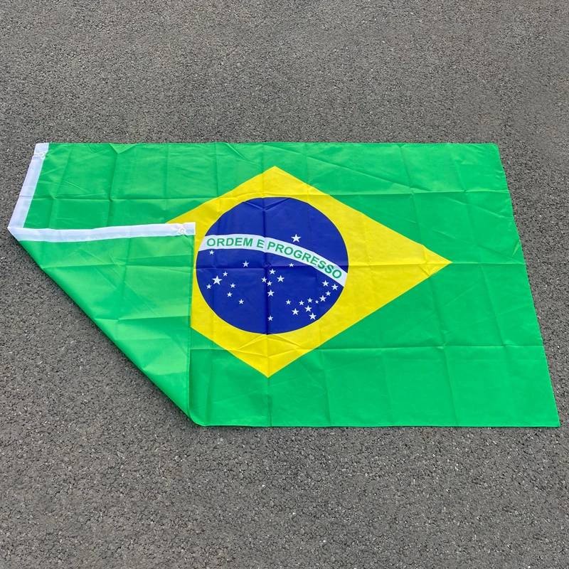 90+150cm 60*90cm size Large Brazil Flag Hanging Polyester Digital Print Brasil Brazilian Banner for Celebration - Image 4