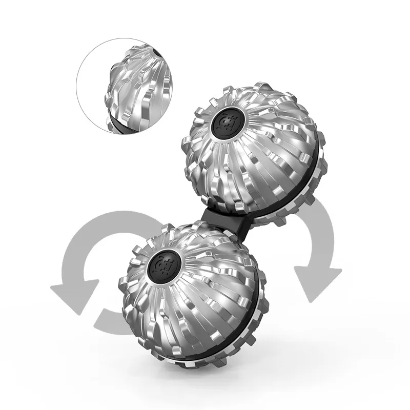 Metal Conjoined Massage Ball Kirsite Rotating Fingertip Gyro Decompression Toys Fidget Spinner Stress Relief