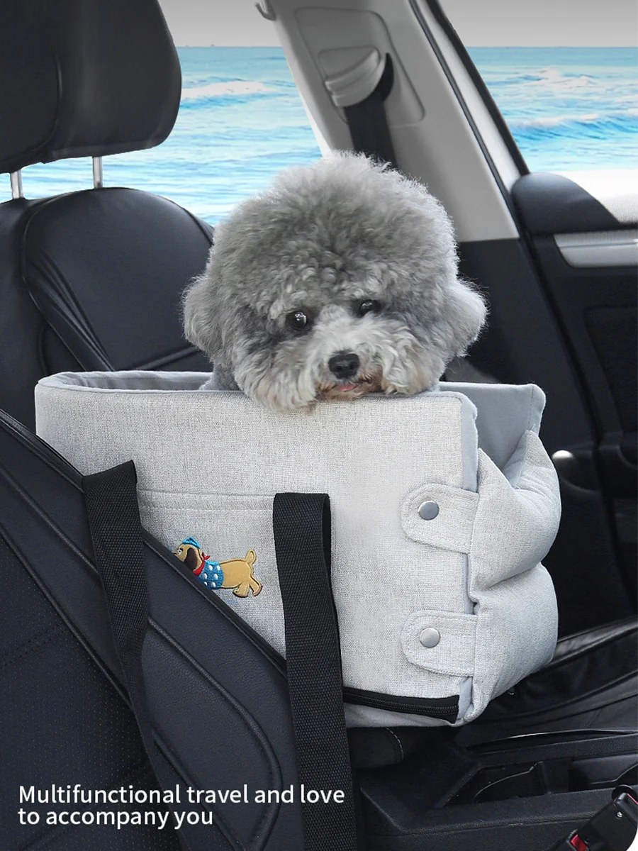 Dog Car Seats Console Dog Car Seat Portable Dogs Armrest Booster