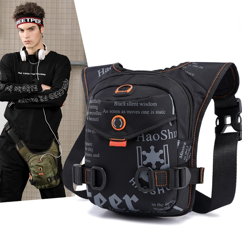 

Customized Designer Travel Backpack Nylon Sports Crossbody Mobile Phone Shoulder Mens Chest Bag Sling Bag For Men