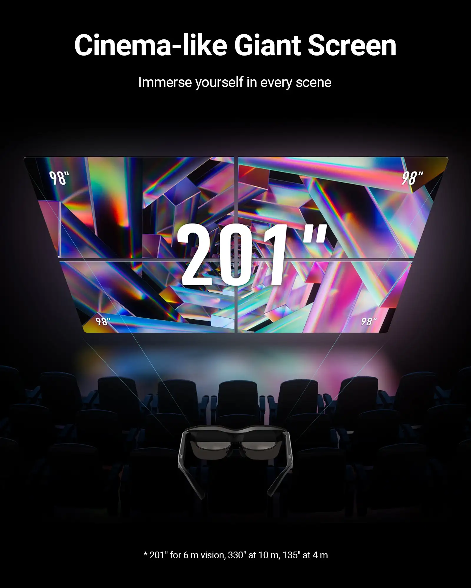 TCL RayNeo Air 2s AR XR Glasses 201inch Micro OLED 5000 nits Smart Glasses For iPhone/Android/MacBook/Switch/PS5/Gaming Console
