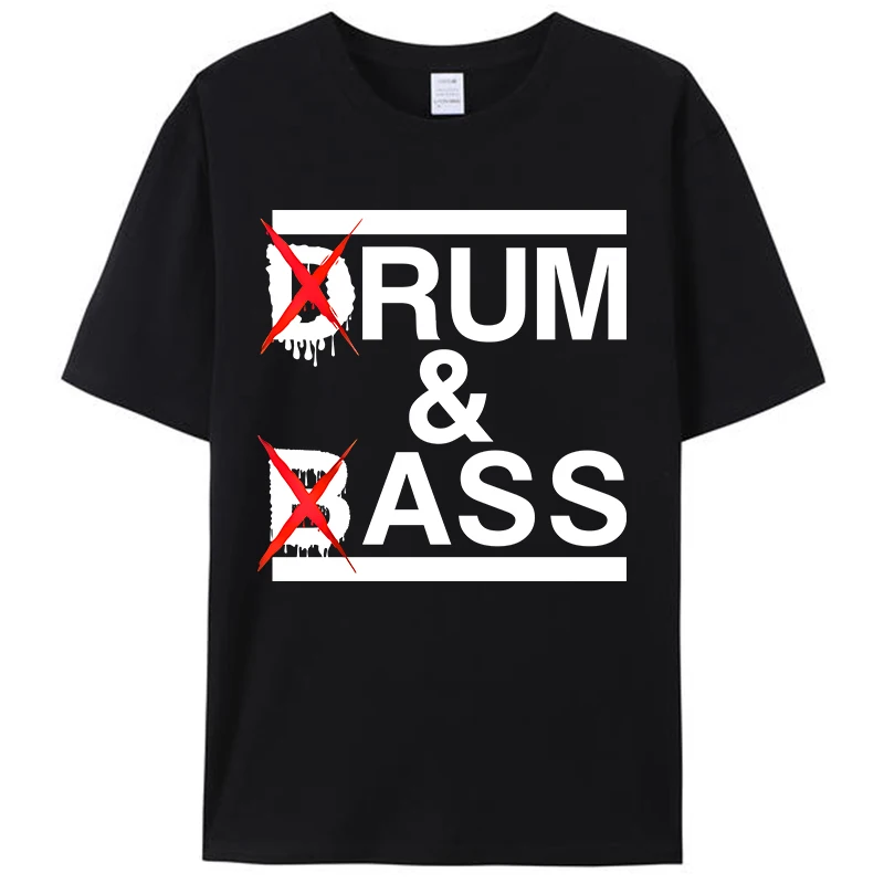 Funny Drum & Bass Lovers Rum & Ass Funny Quote Women Men's Clothing T-Shirt Graphic Shirts Funny Vintage Tee Tops Novelty Gifts