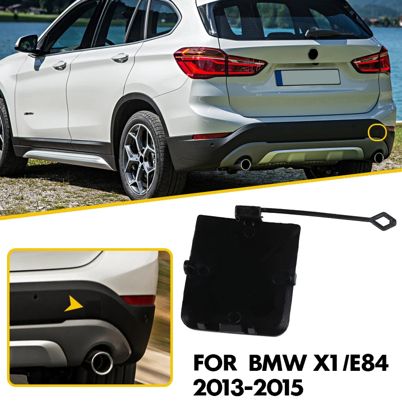 Rear Right Left Bumper Tow Eye Hook Cover Cap 2PCS For BMW X1 E84 2013 2014 2015 51127303815 51127303816