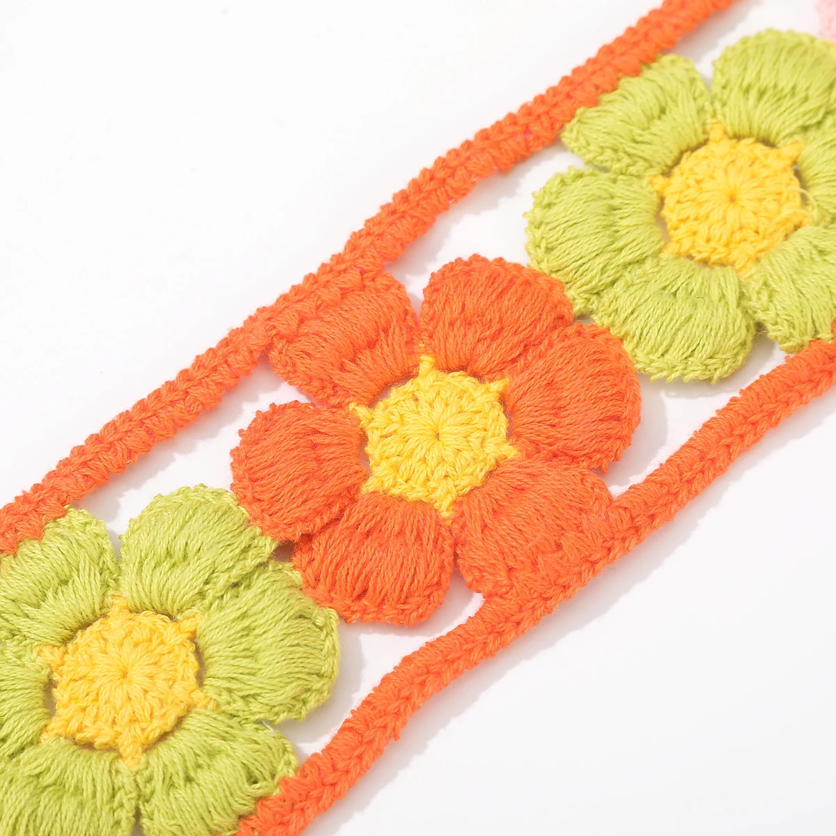 Flower Turban Headbands For Women Hawaii Beach Styling Bandana Hair Scarf Girls Summer Sweet Hair Bands Headwear Accessories